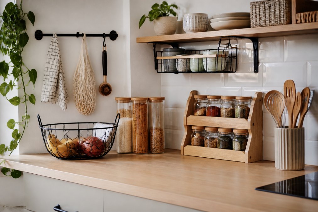 Non Permanent Kitchen Organization: 12 Renter Ideas
