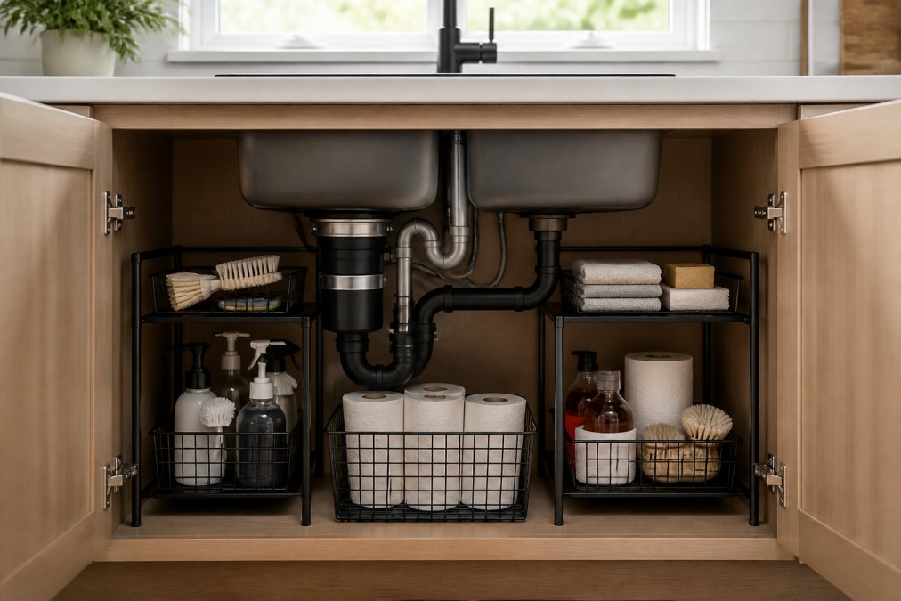Organize Kitchen Sink With Plumbing: A How-To