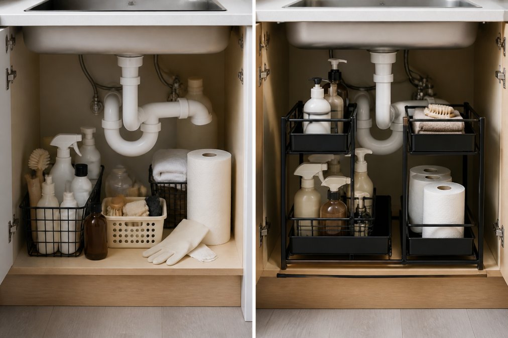 Under Sink Storage vs Cabinet Organizers: Plumbing Guide