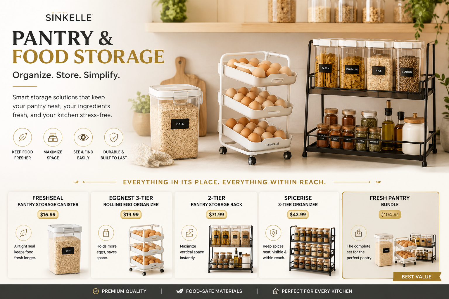 Pantry & Food Storage Organizers