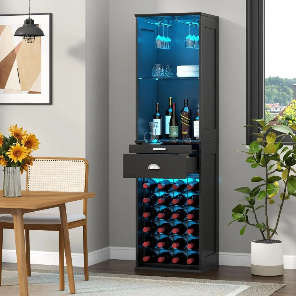 Sinkelle TierNest 65" Tall Wine Bar Cabinet