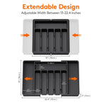Sinkelle FlexiTray Adjustable Silverware Organizer