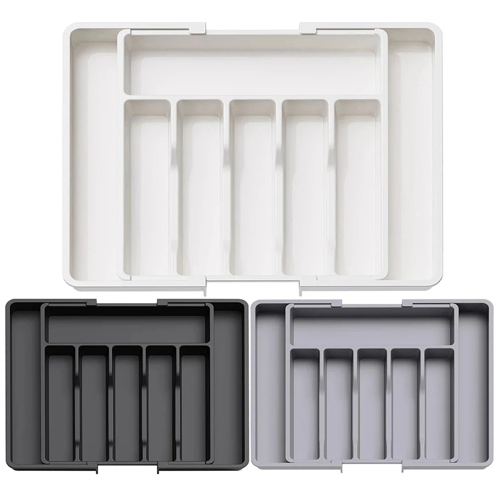 Sinkelle FlexiTray Adjustable Silverware Organizer