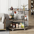 Sinkelle LuxeServe 3-Tier Rolling Bar Cart