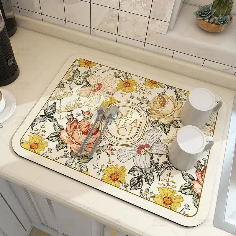 Sinkelle DryStone Quick-Dry Kitchen Mat