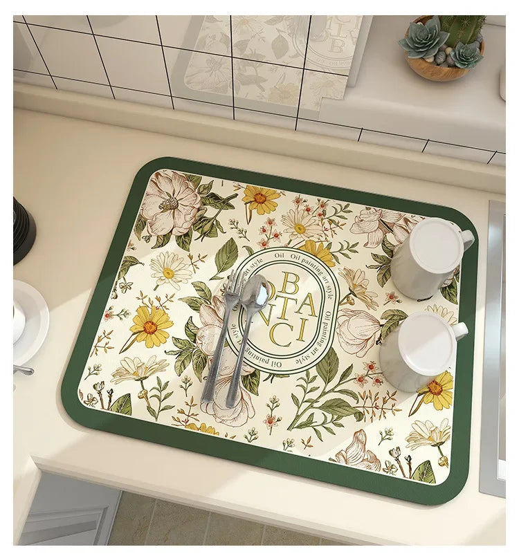 Sinkelle DryStone Quick-Dry Kitchen Mat