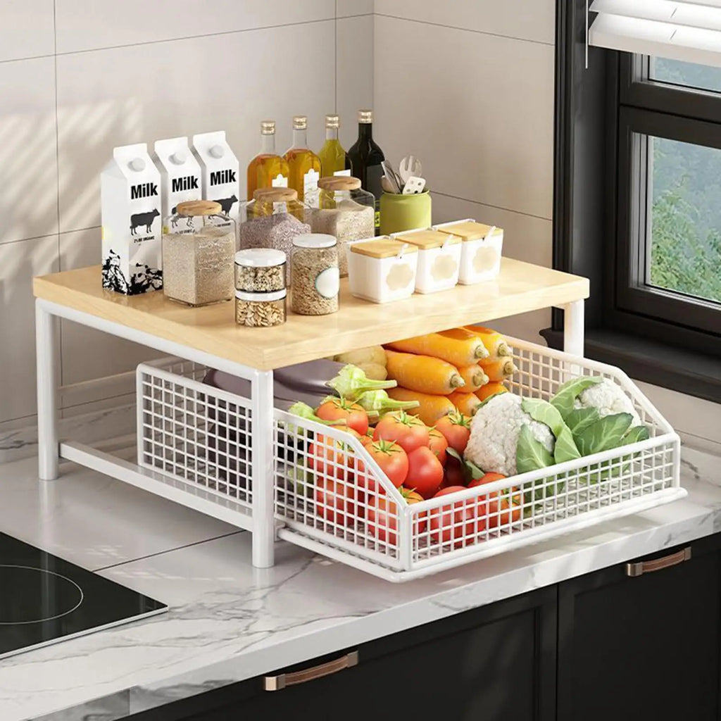 Sinkelle 2-Tier Pantry Storage Rack