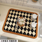 Sinkelle DryStone Quick-Dry Kitchen Mat