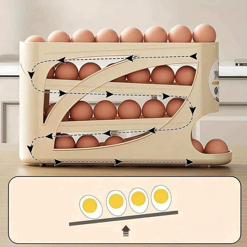 Sinkelle EggNest 3-Tier Rolling Egg Organizer
