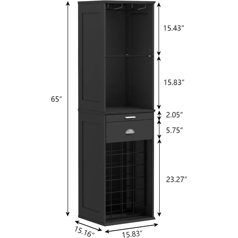 Sinkelle TierNest 65" Tall Wine Bar Cabinet
