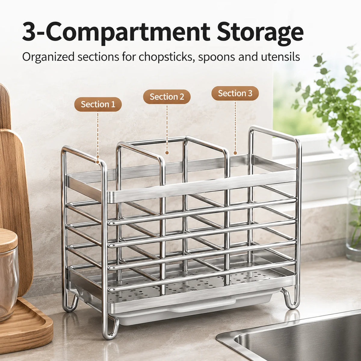 Sinkelle DryStand Utensil Holder