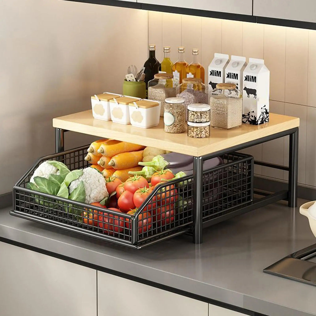 Sinkelle 2-Tier Pantry Storage Rack