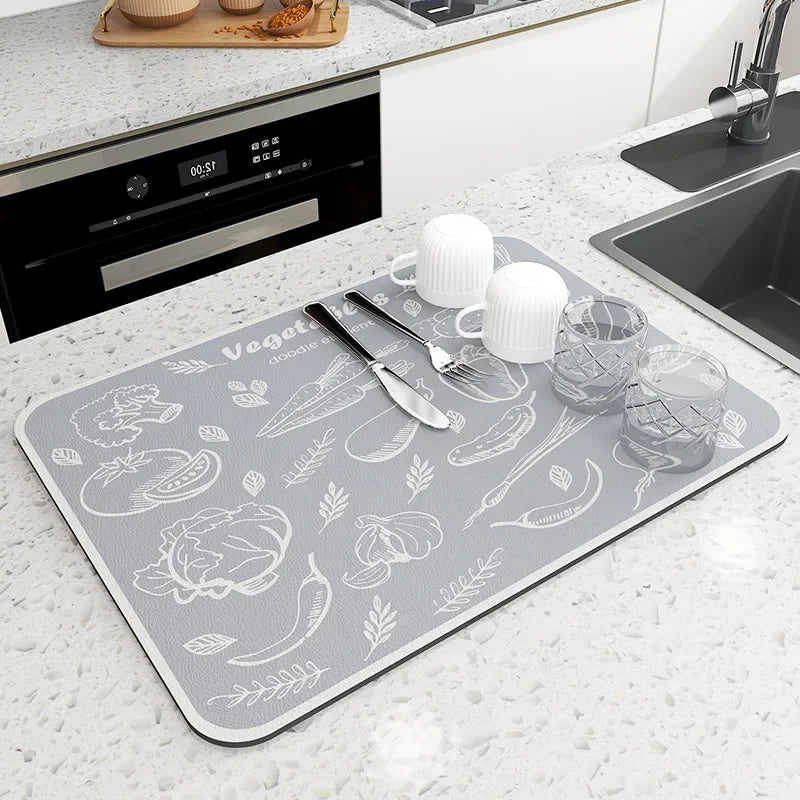 Sinkelle DryStone Quick-Dry Kitchen Mat