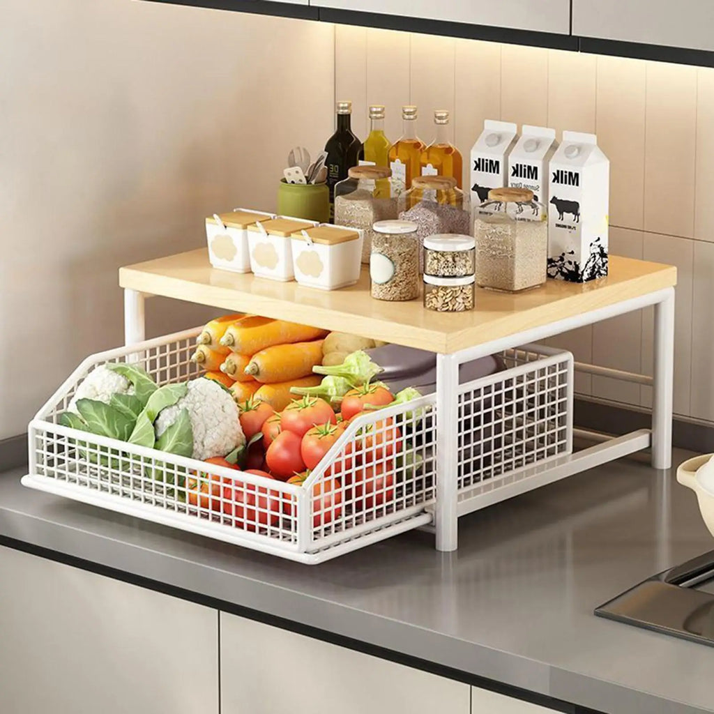 Sinkelle 2-Tier Pantry Storage Rack