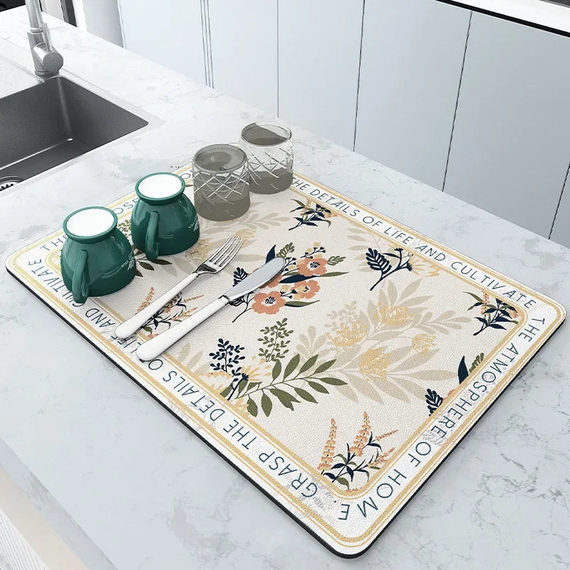 Sinkelle DryStone Quick-Dry Kitchen Mat