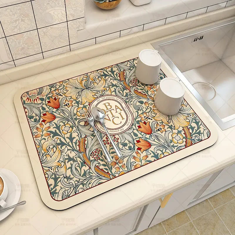 Sinkelle DryStone Quick-Dry Kitchen Mat