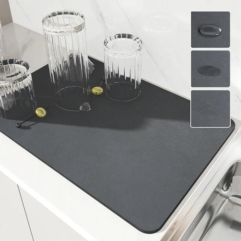 Sinkelle DryStone Quick-Dry Kitchen Mat